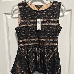 BCBGMAXAZRIA Peplum Top